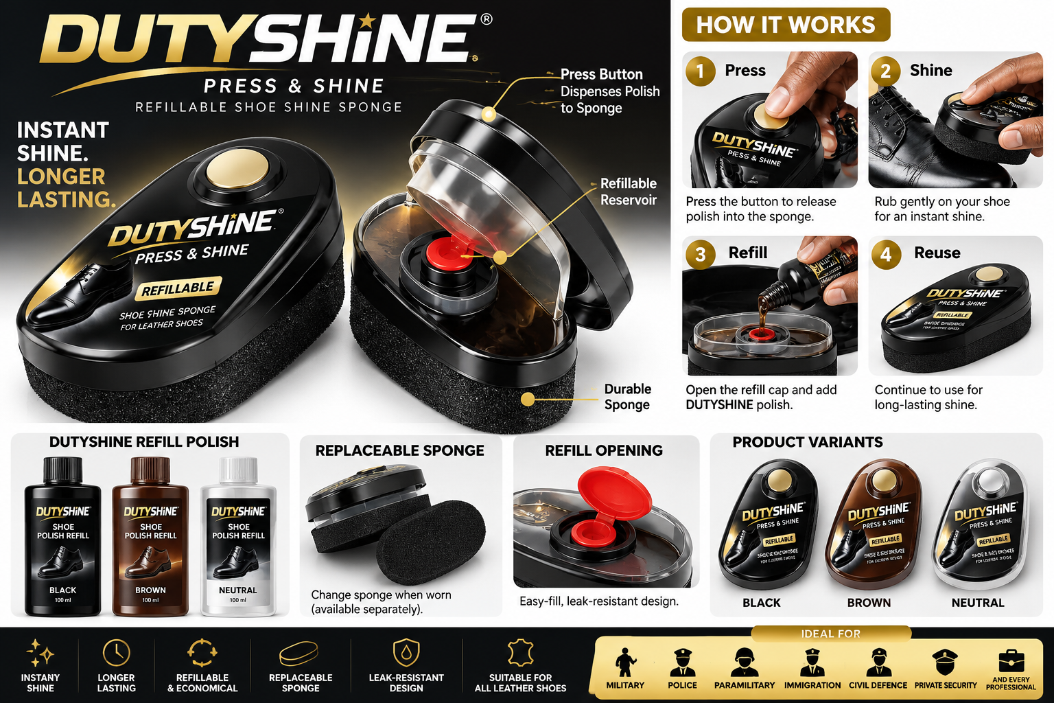 Official DUTYSHINE The complete DUTYSHINE system